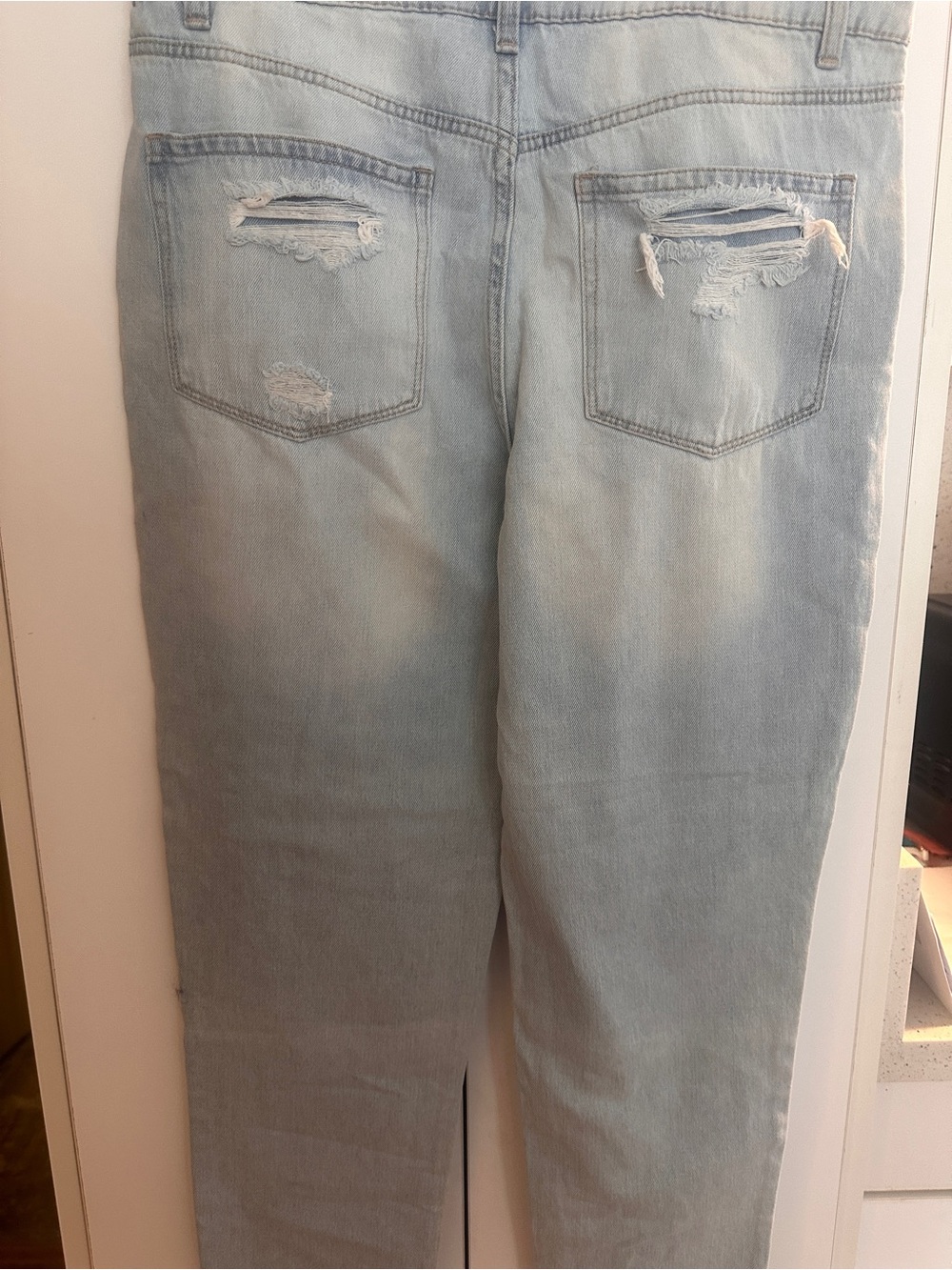 No Boundaries Light Blue High-Rise Mom Jeans